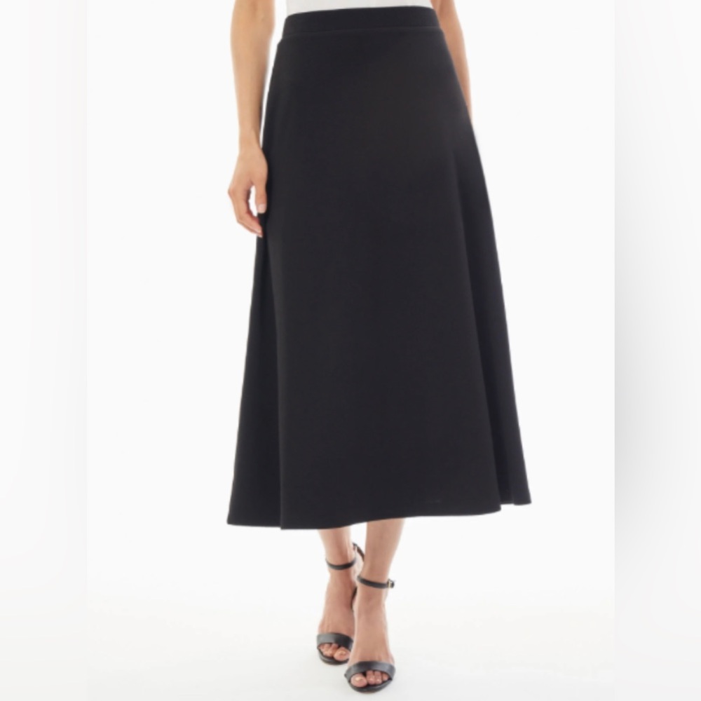 KASPER NWT Black Formal Midi Skirt